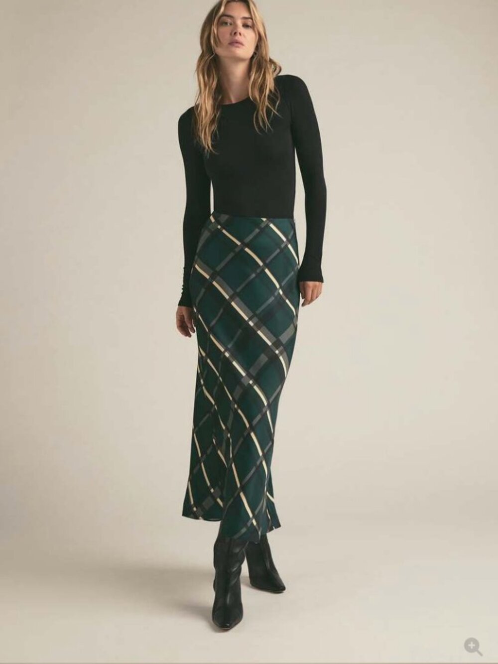 Favorite Daughter Favorite Skirt in Juniper Plaid